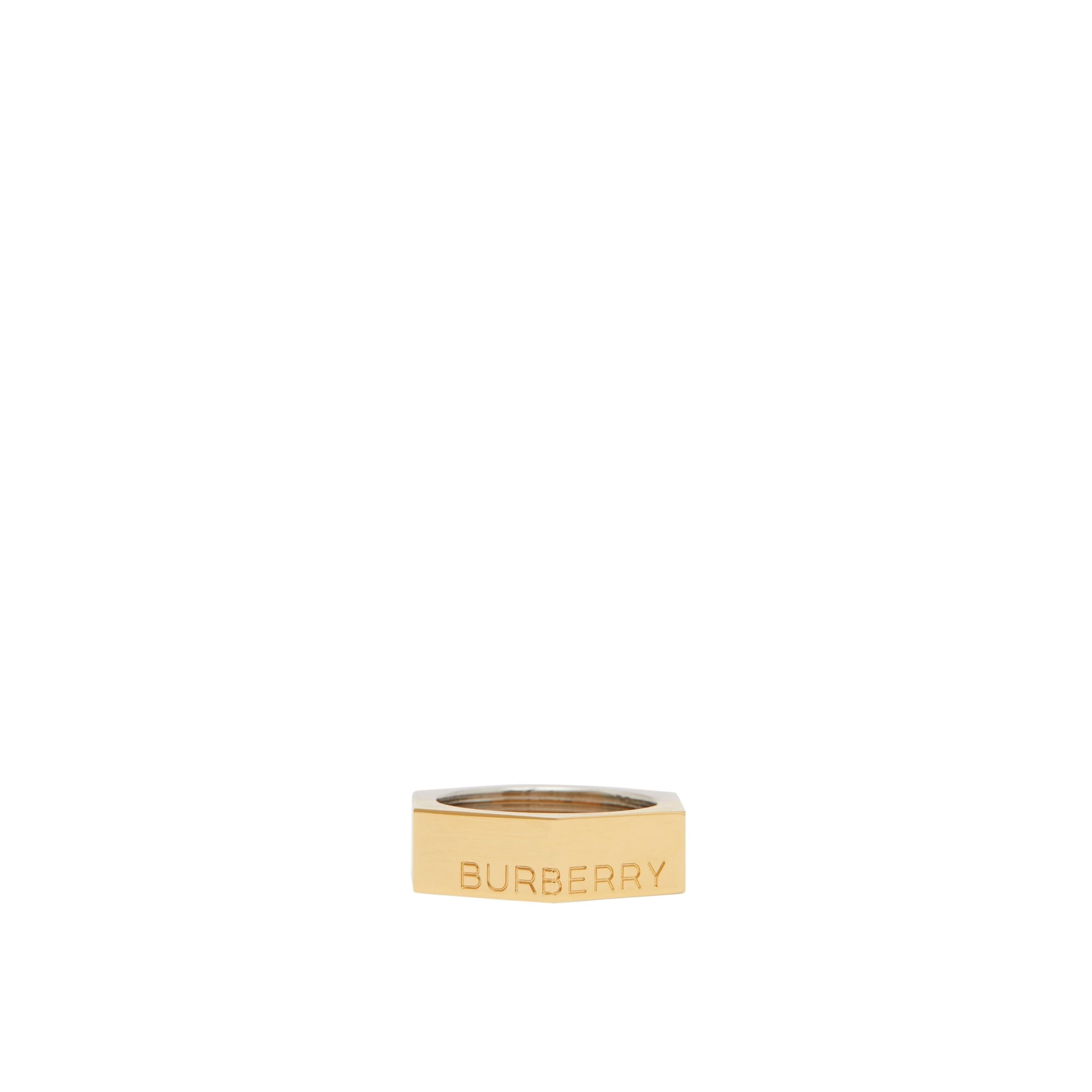 Bague écrou plaquée or et palladium - Or Clair & Palladio