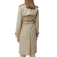 HONEY Trench en gabardine de coton passepoilé