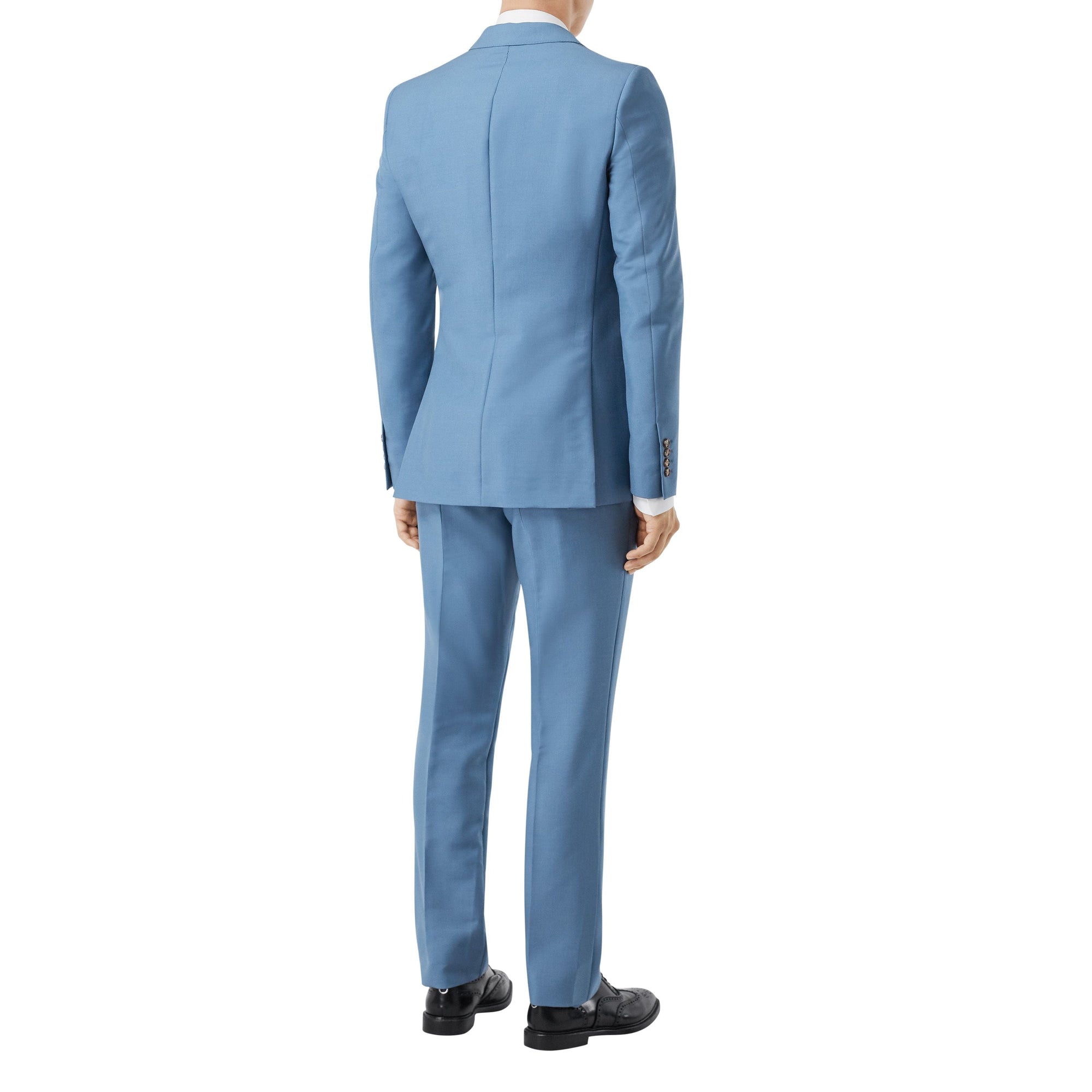 STEEL BLUE Veste de costume en laine et mohair
