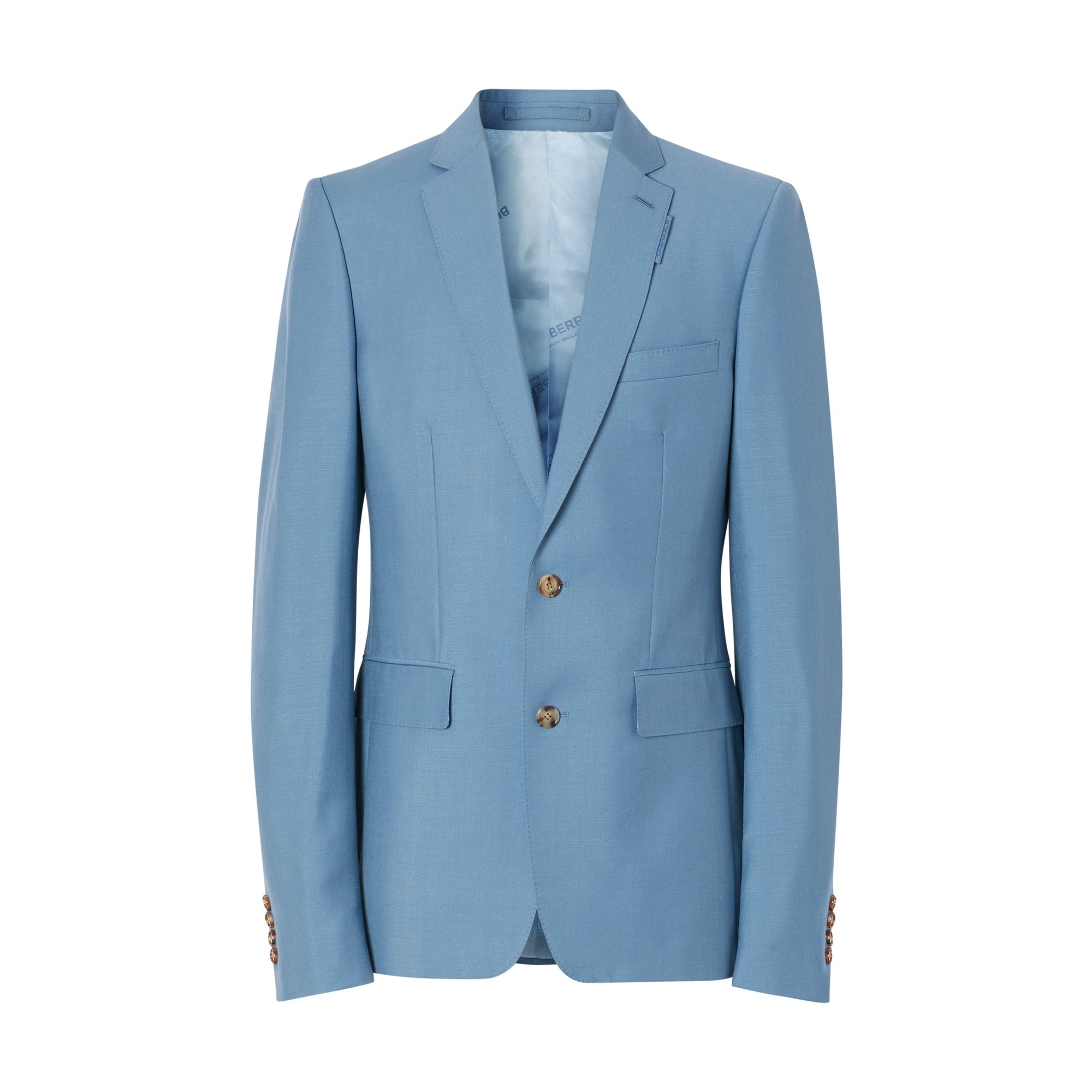 STEEL BLUE Veste de costume en laine et mohair