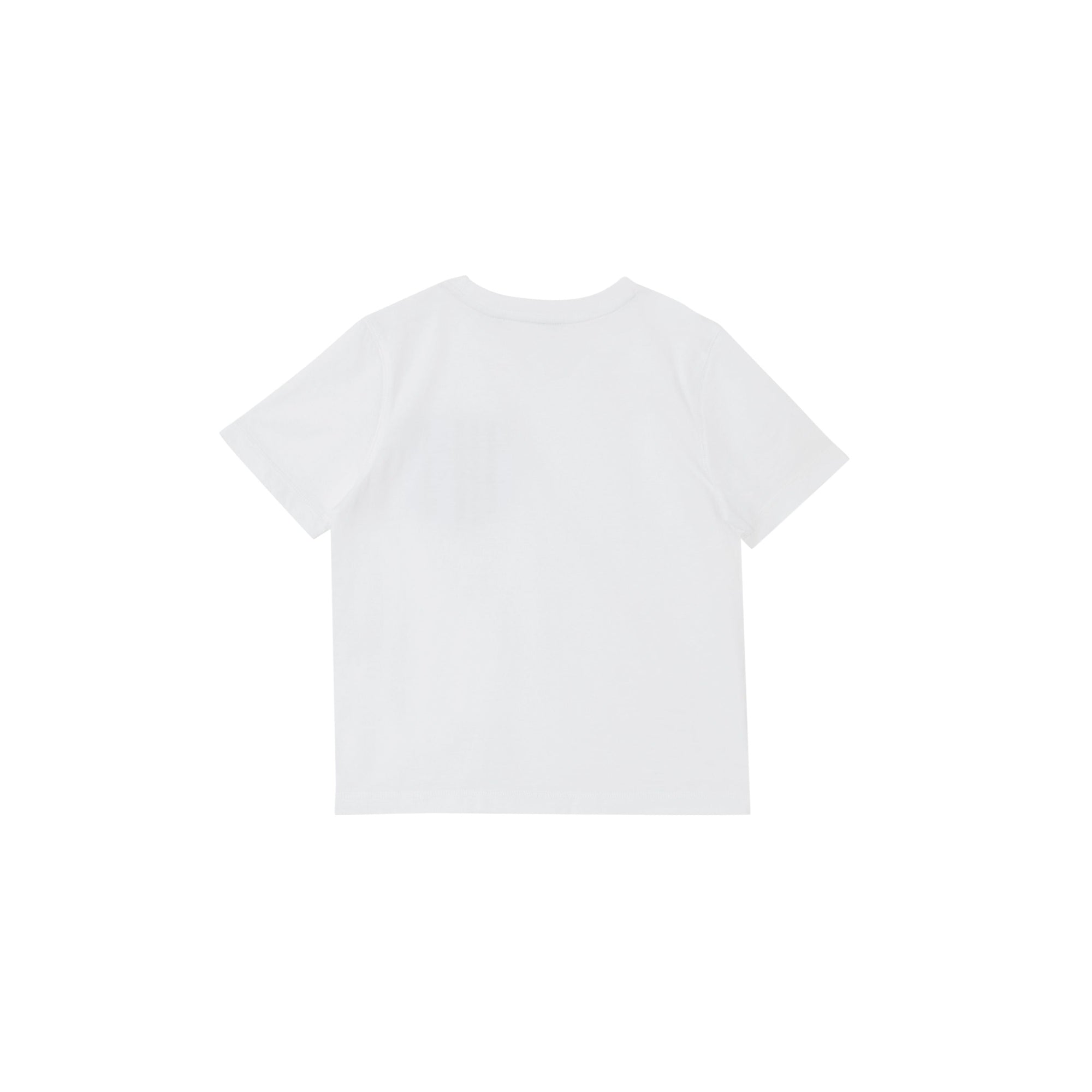 T-shirt en coton avec poche à rayures iconiques - Blanc & Bleu Pâle