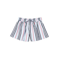 Short en popeline de coton à rayures iconiques - Bleu pâle
