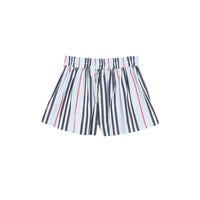 Short en popeline de coton à rayures iconiques - Bleu pâle