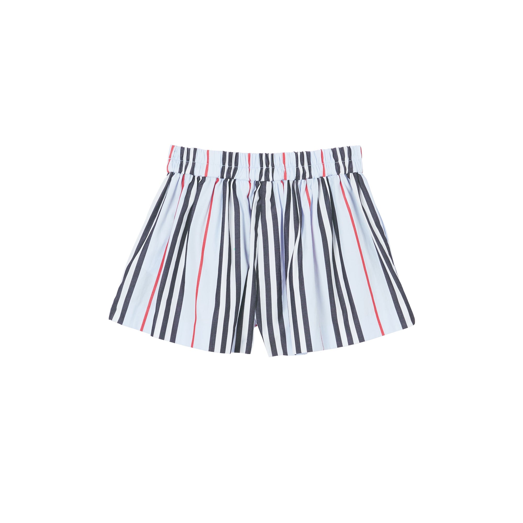 Short en popeline de coton à rayures iconiques - Bleu pâle