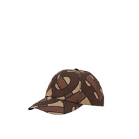 Casquette de baseball monogram - Brun bride