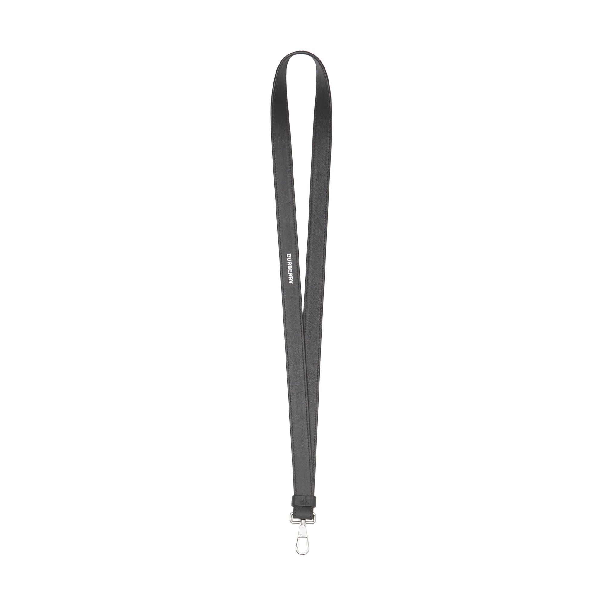 Dragonne en tissu london check et cuir - Anthracite sombre