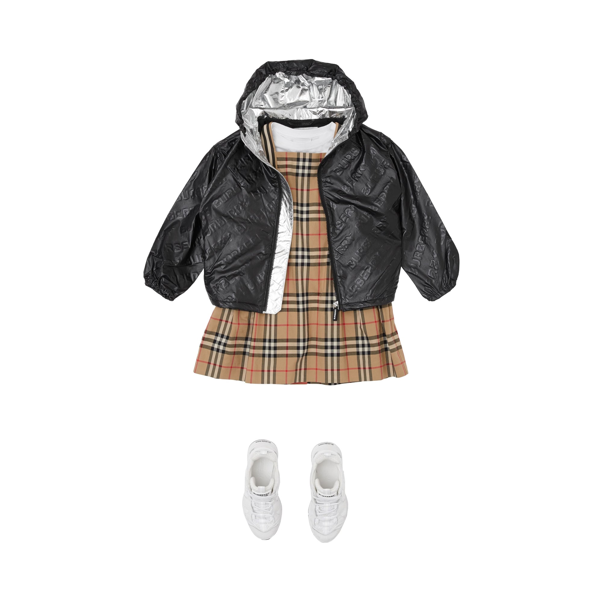 BLACK Veste légère à capuche avec logo