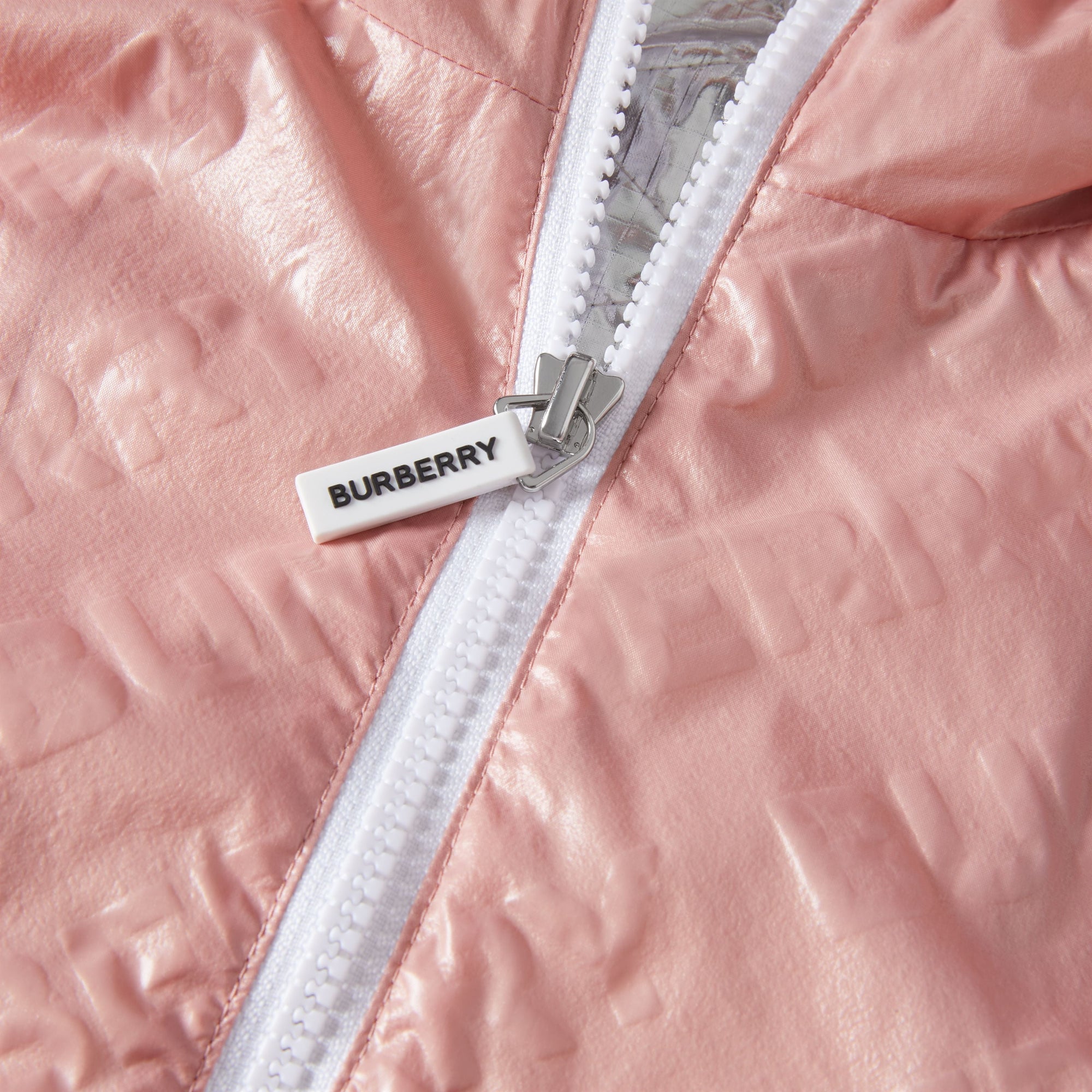 DUSTY PINK Veste légère à capuche avec logo