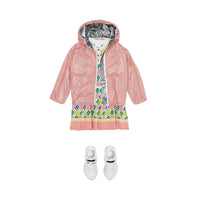 DUSTY PINK Veste légère à capuche avec logo