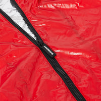 BRIGHT RED Veste légère à capuche avec logo