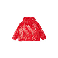 BRIGHT RED Veste légère à capuche avec logo