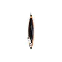 ORANGE/GREEN Porte-monnaie zippé en cuir color-block