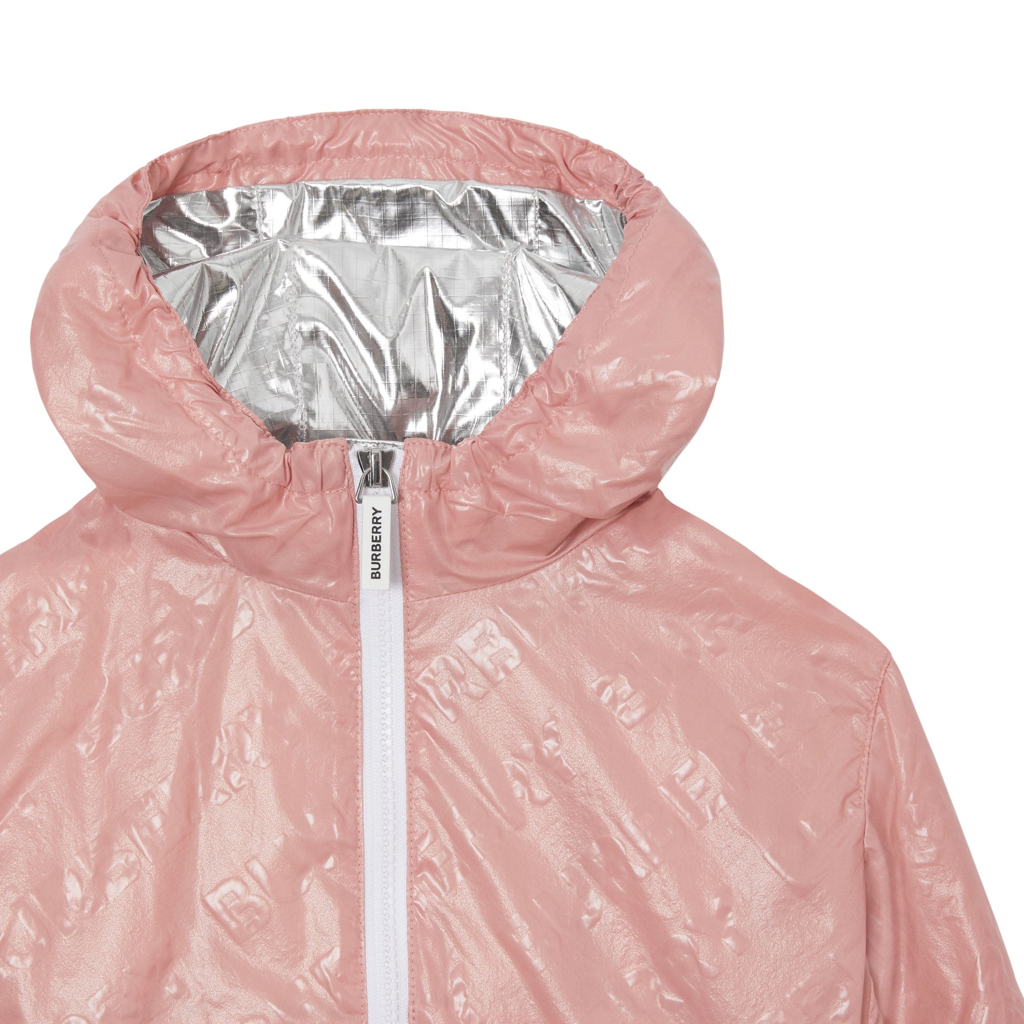 DUSTY PINK Veste légère à capuche avec logo