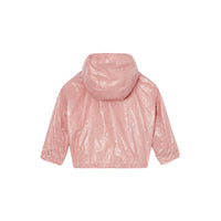 DUSTY PINK Veste légère à capuche avec logo