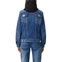 INDIGO Veste en denim déstructurée avec logo