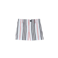 PALE BLUE Short chino en coton à rayures iconiques