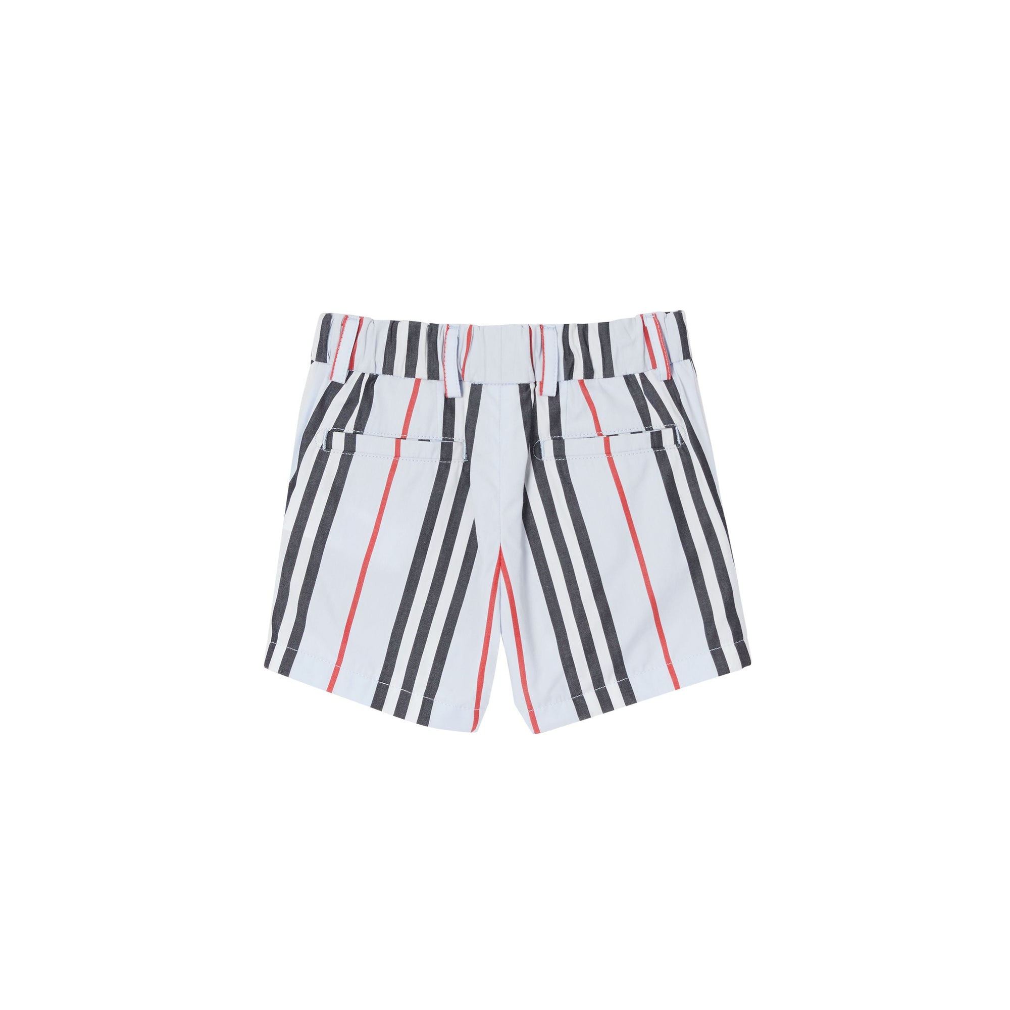 PALE BLUE Short chino en coton à rayures iconiques