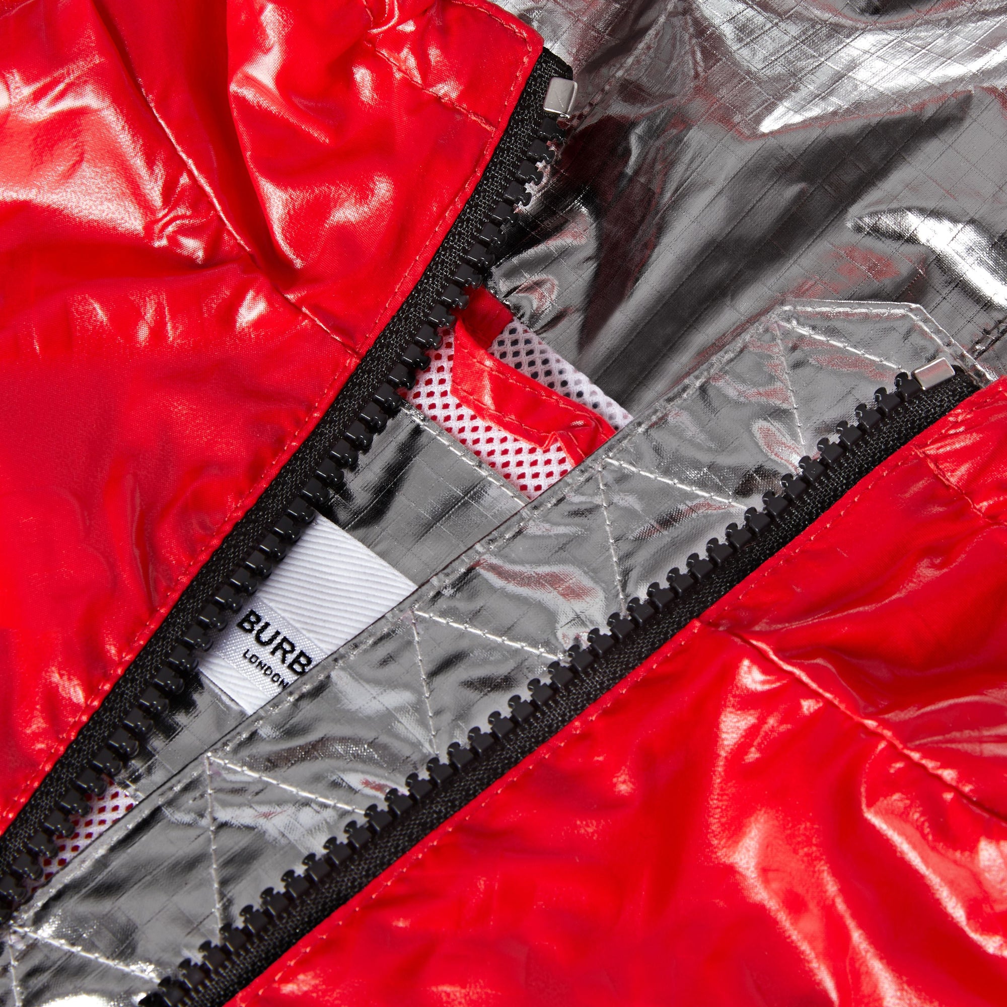 Veste légère à capuche avec logo - Rouge vif