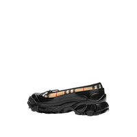 Chaussures plates en coton vintage check avec surchaussure - Beige d'archive
