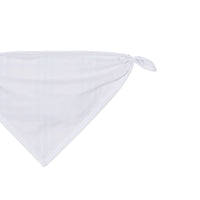 Coffret cadeau trois pièces pour bébé en coton stretch avec check - Blanc