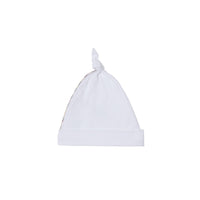 Coffret cadeau trois pièces pour bébé en coton stretch avec check - Blanc