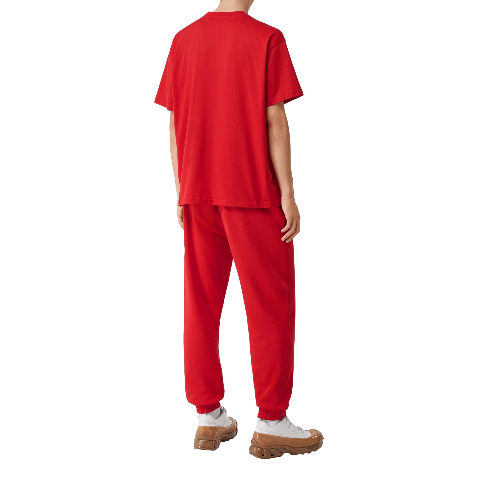 BRIGHT RED T-shirt oversize en coton Monogram