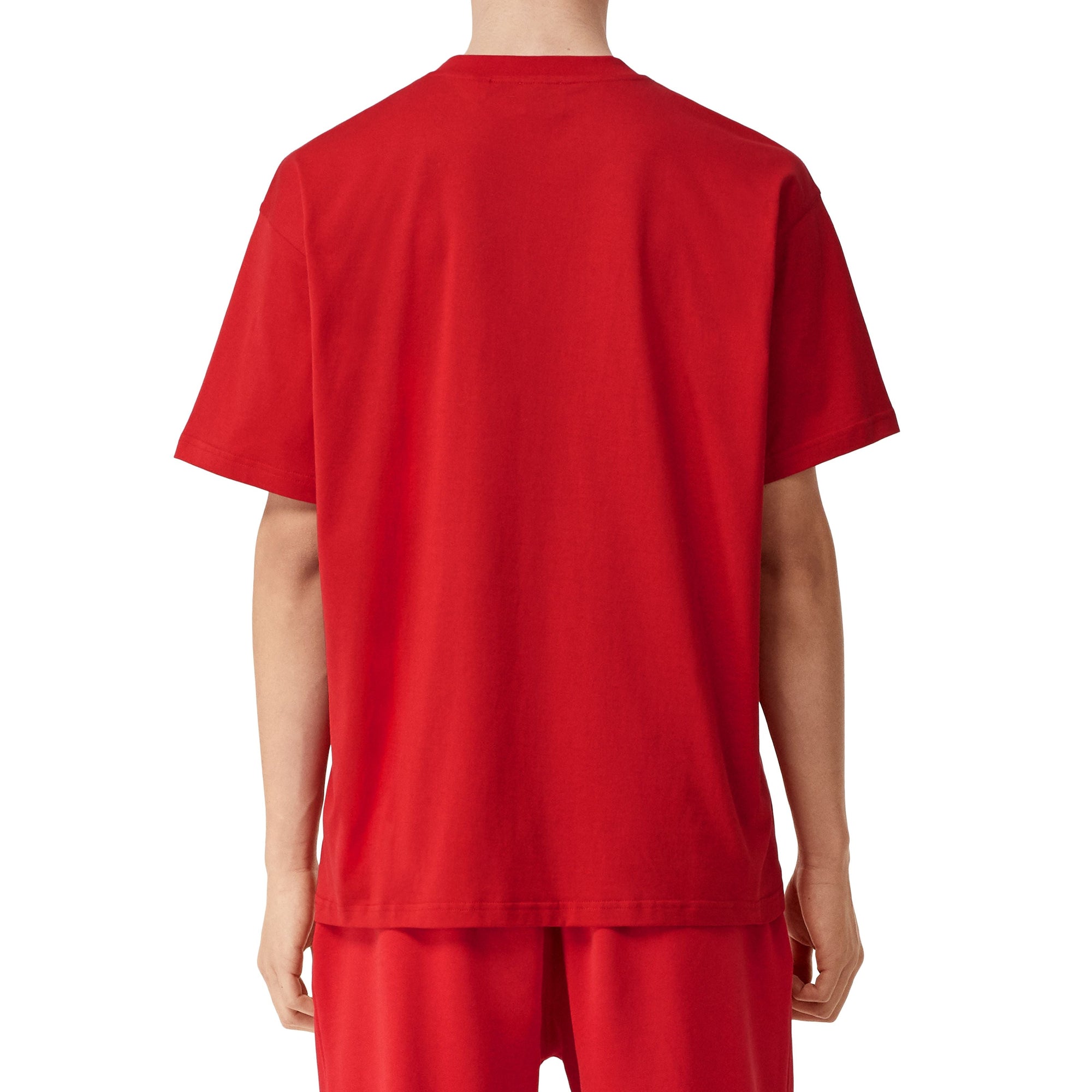 BRIGHT RED T-shirt oversize en coton Monogram