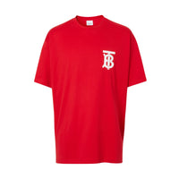 BRIGHT RED T-shirt oversize en coton Monogram