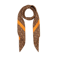 BRIGHT ORANGE Carré de soie Monogram