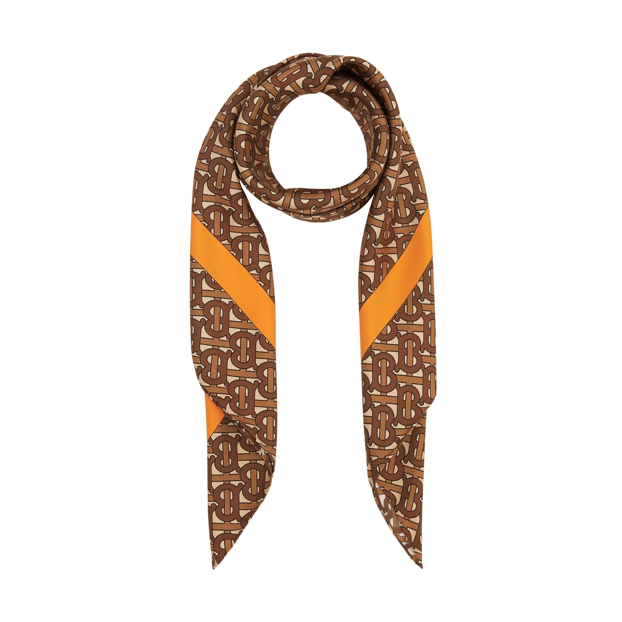 BRIGHT ORANGE Carré de soie Monogram