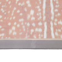 Foulard en soie à imprimé daim - Marron