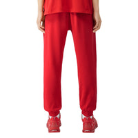 BRIGHT RED Pantalon de survêtement en coton Monogram