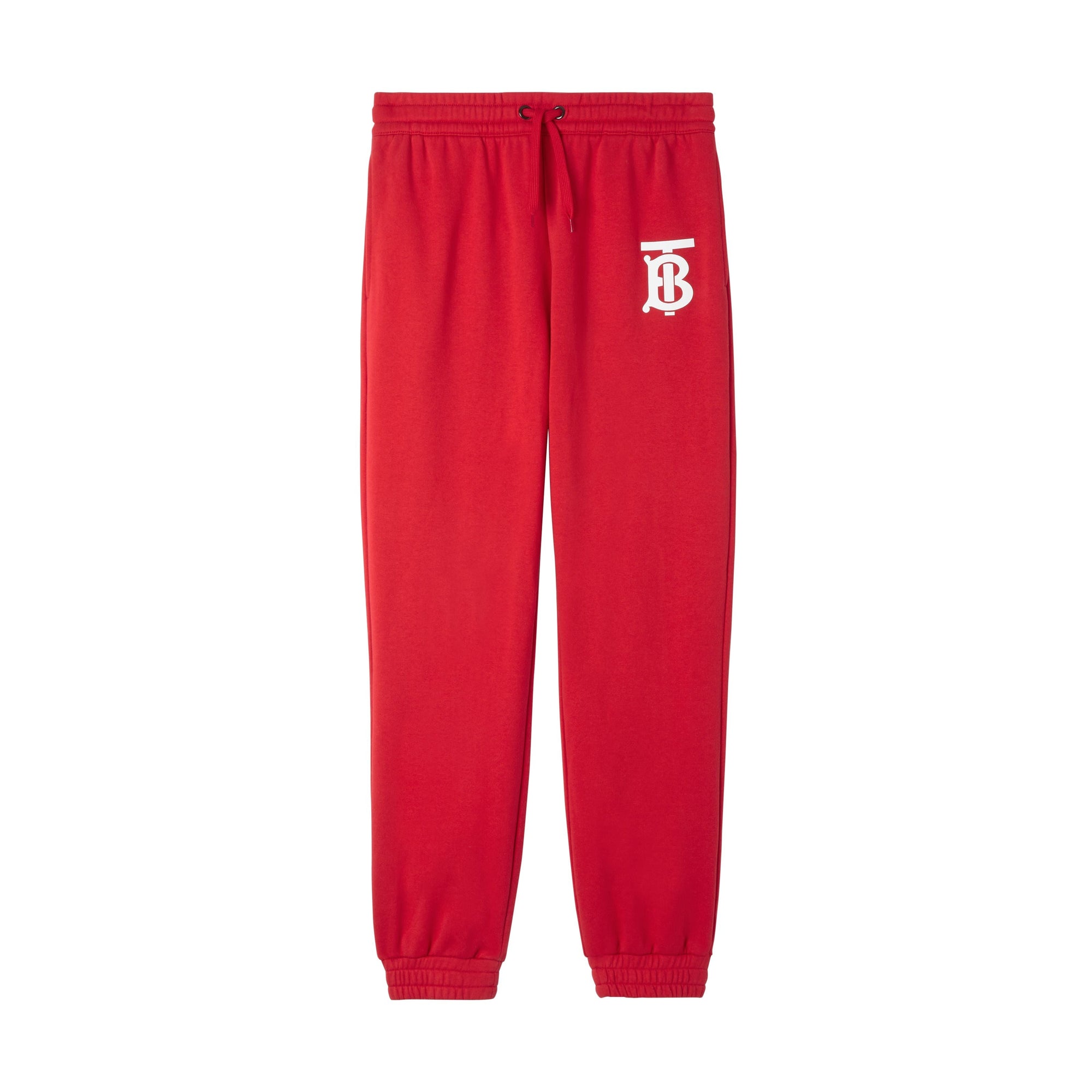 BRIGHT RED Pantalon de survêtement en coton Monogram