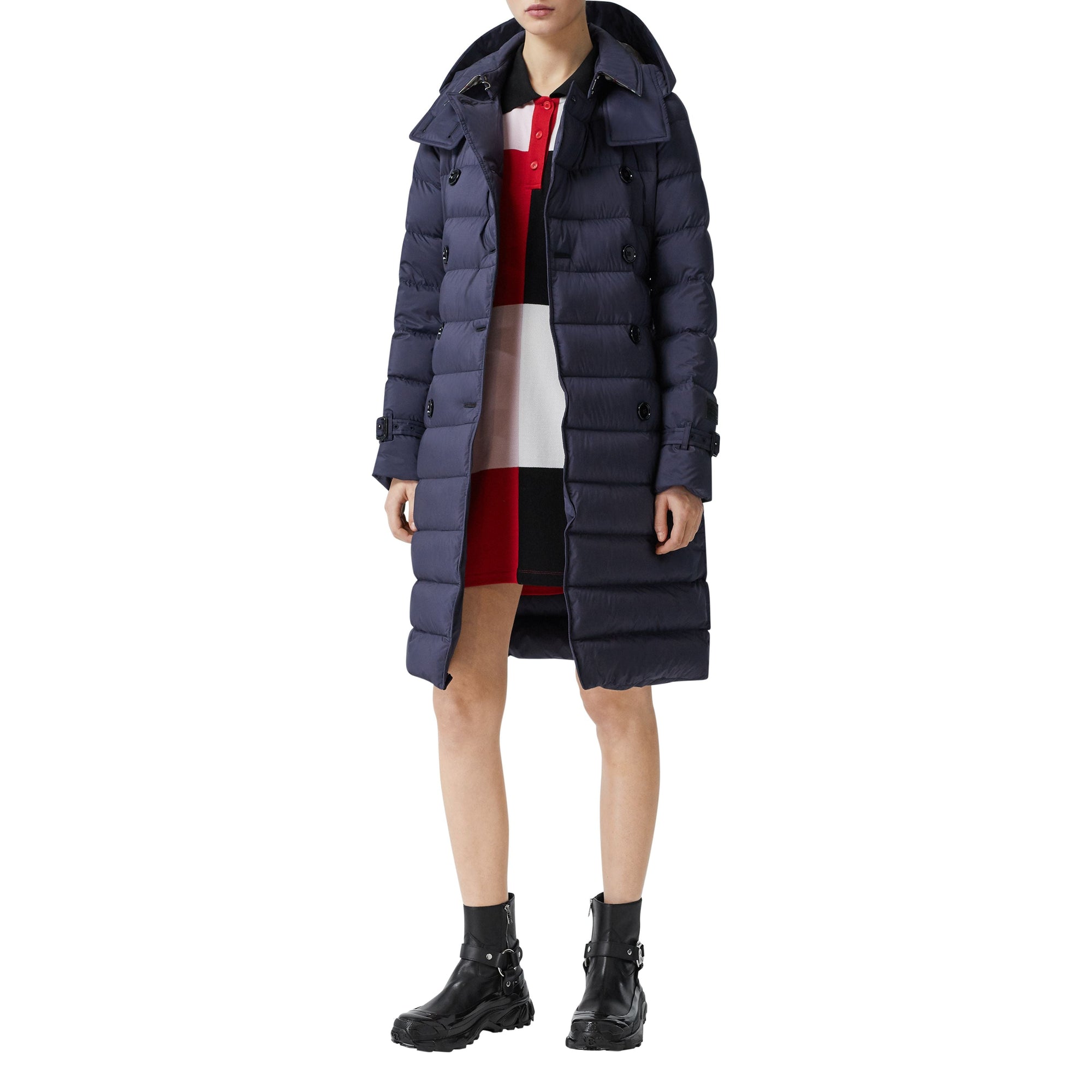 NAVY Manteau rembourré avec capuche amovible