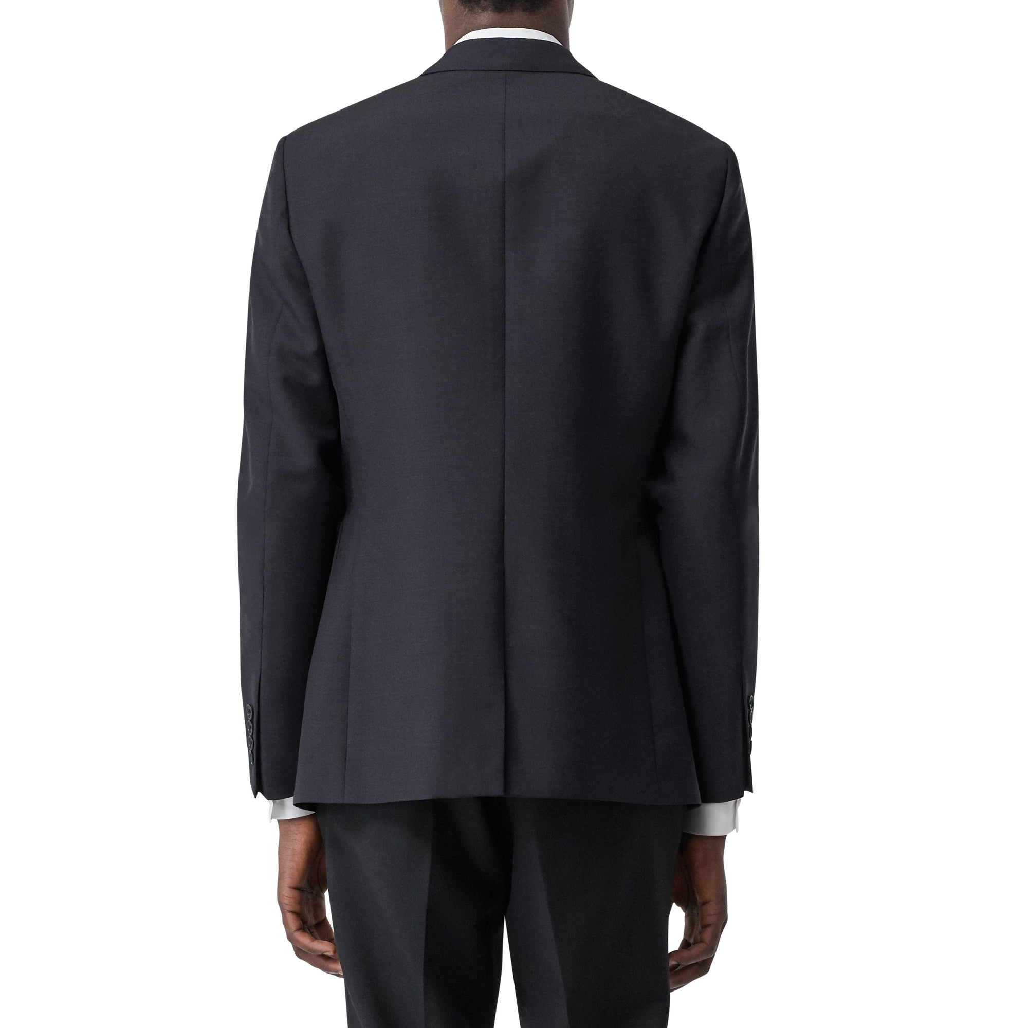 Veste de costume slim en laine et mohair monogram - Marine