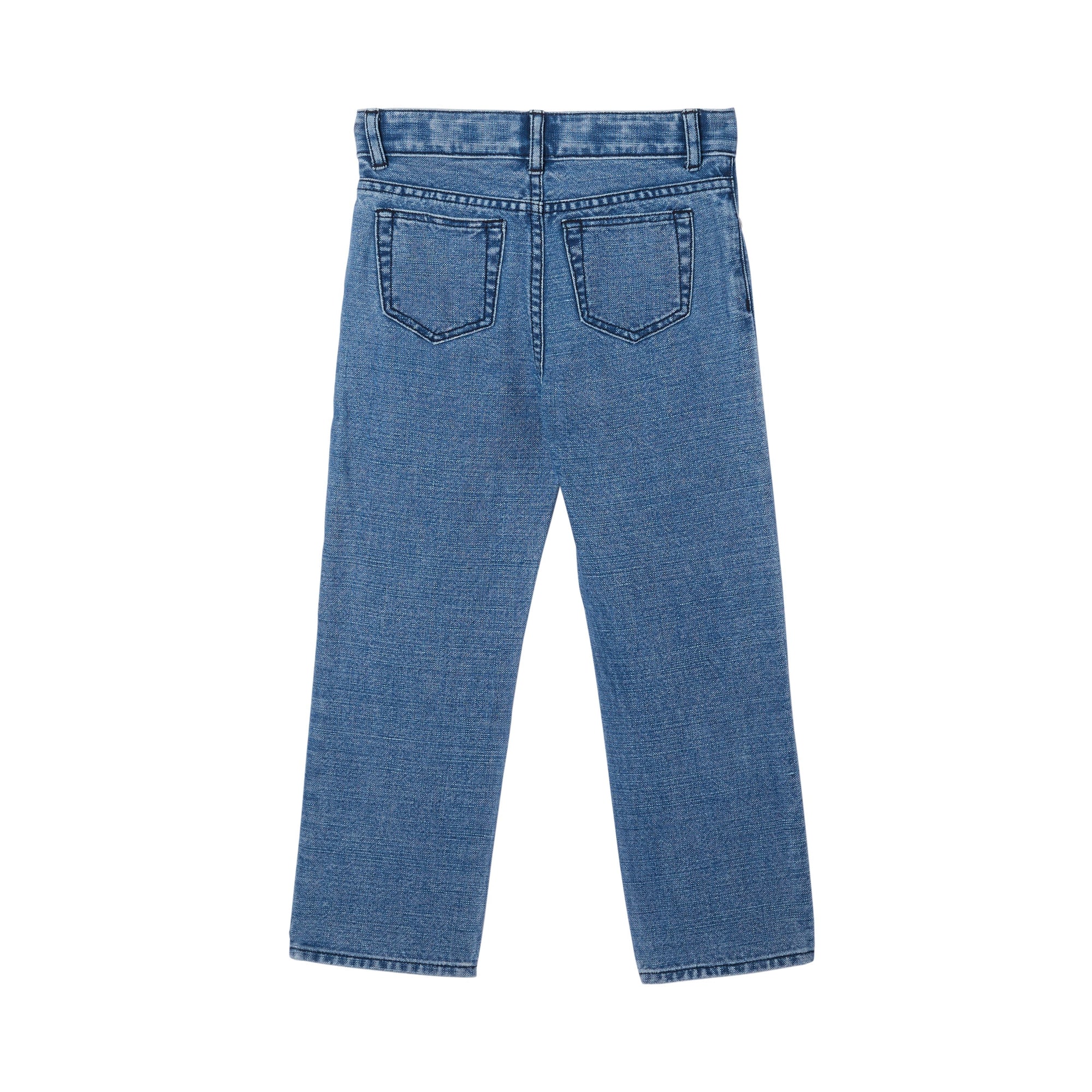 Jean en denim japonais avec logo - Indigo