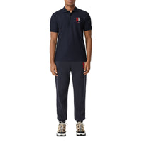 NAVY Polo en piqué de coton avec logo bicolore