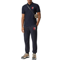 NAVY Polo en piqué de coton avec logo bicolore