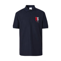 NAVY Polo en piqué de coton avec logo bicolore