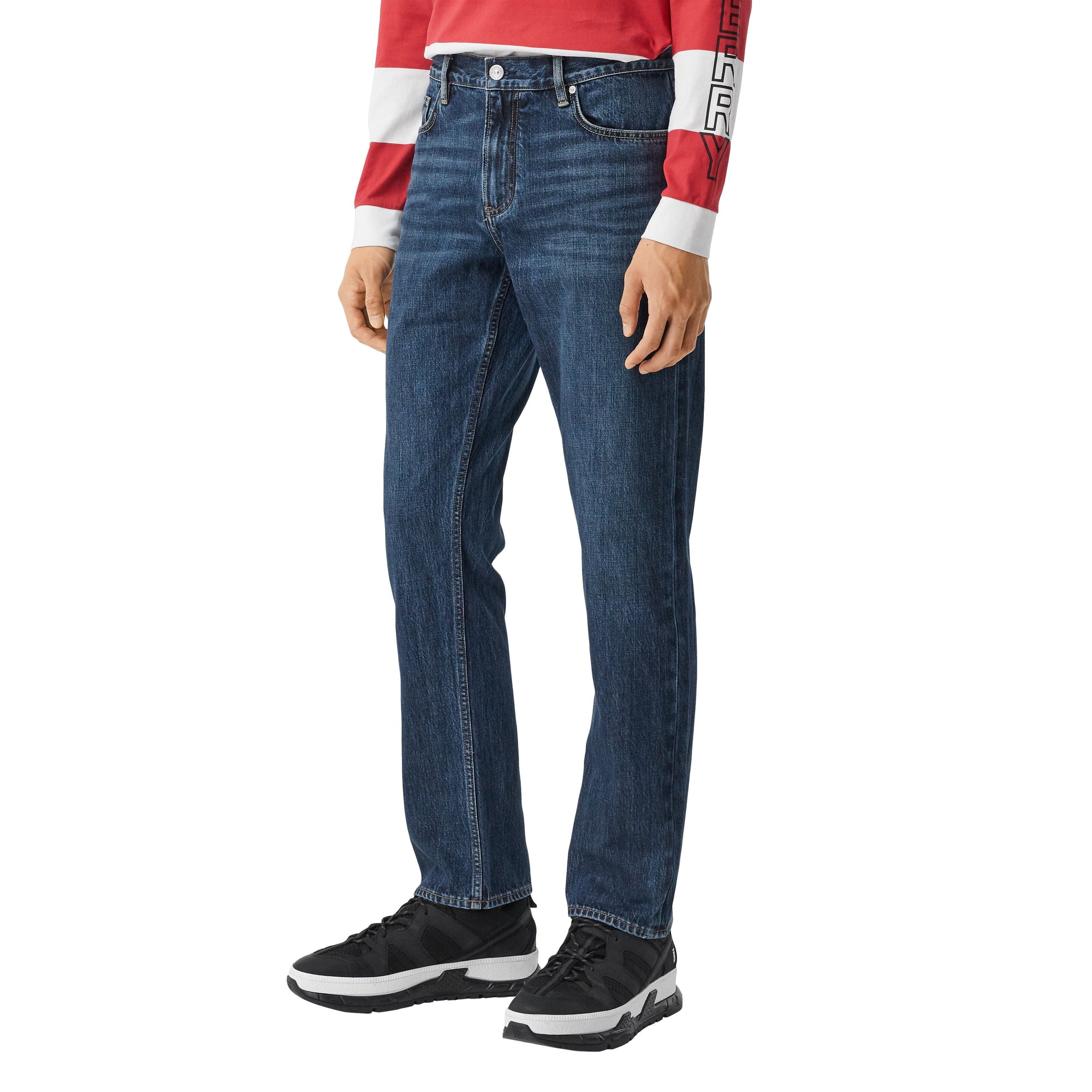 DARK INDIGO Jean droit en denim selvedge japonais