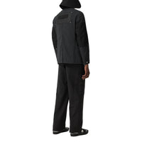 BLACK Veste de costume slim en nylon et laine à panneaux