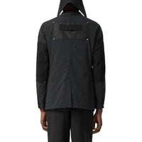 BLACK Veste de costume slim en nylon et laine à panneaux