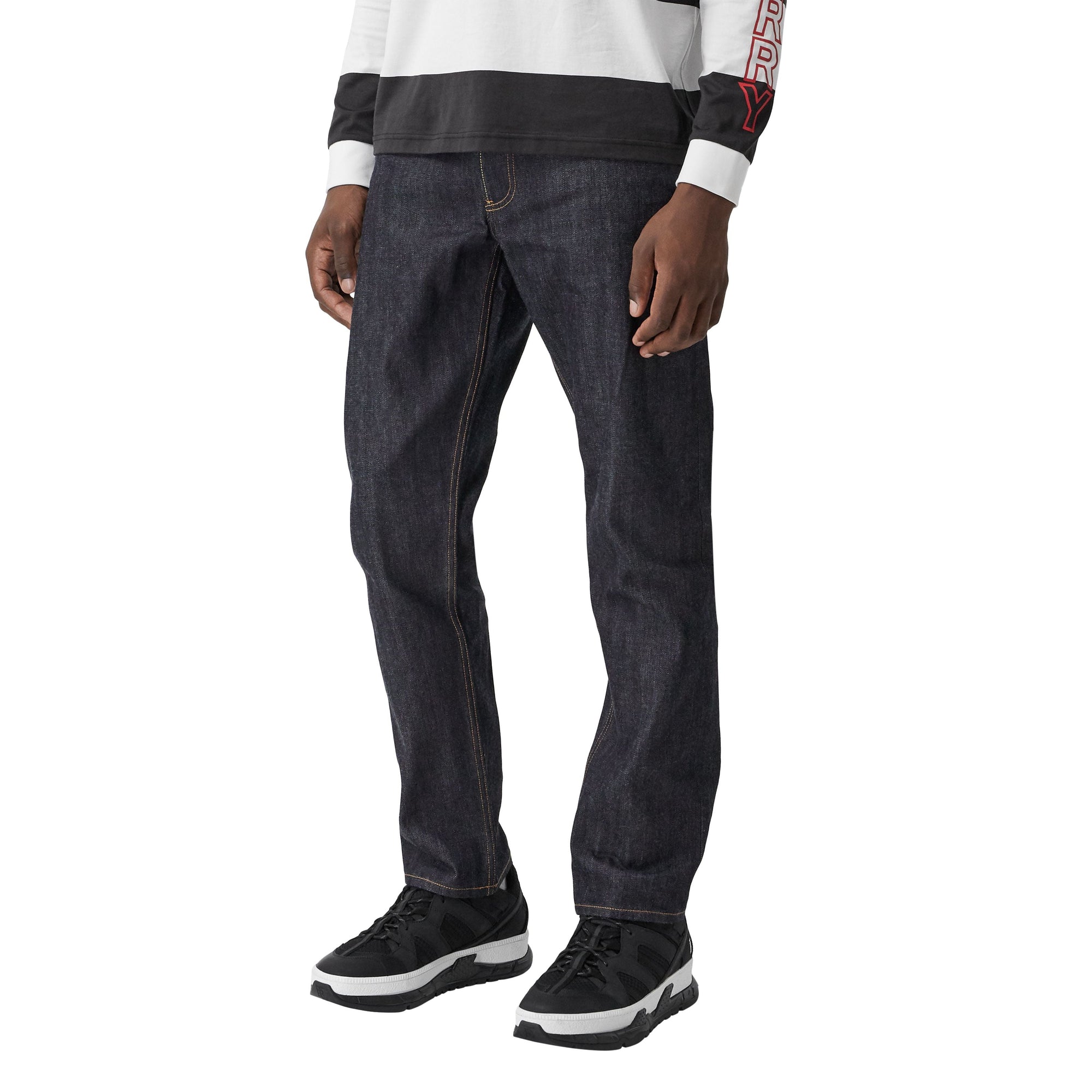 Jean droit en denim selvedge japonais brut - Indigo
