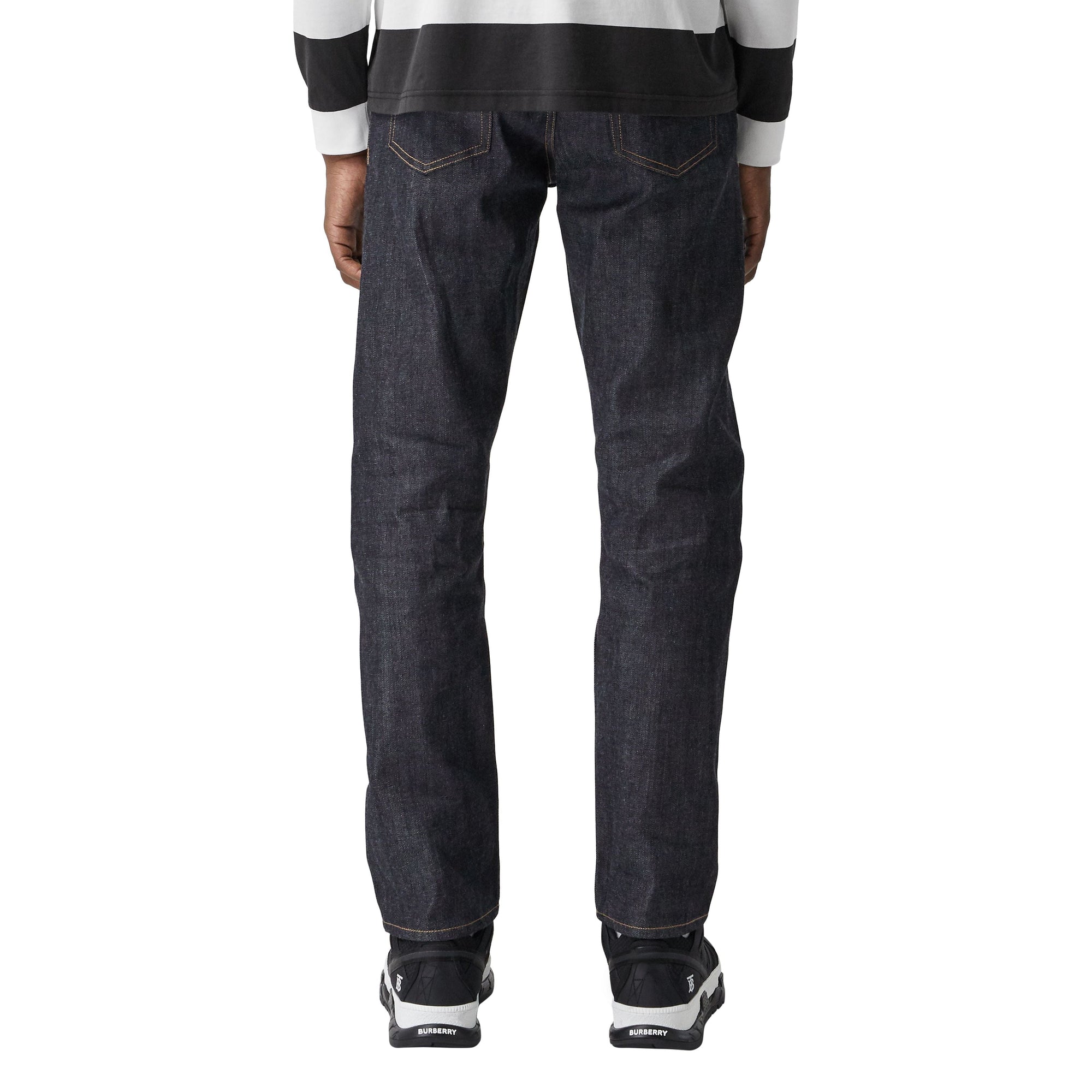 Jean droit en denim selvedge japonais brut - Indigo