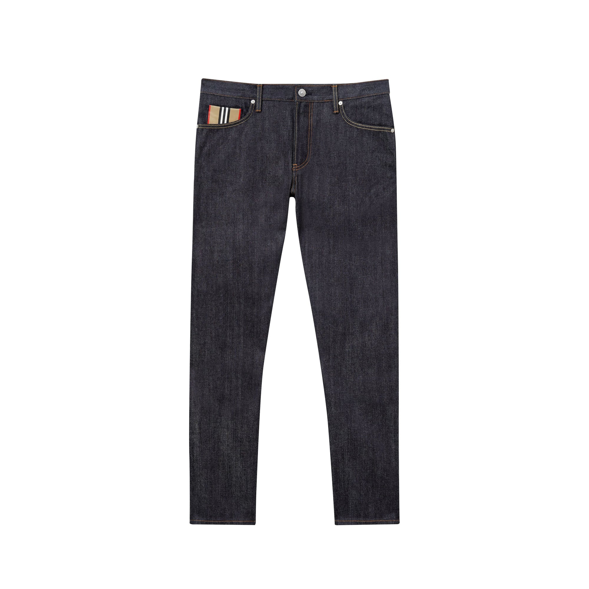 Jean droit en denim selvedge japonais brut - Indigo
