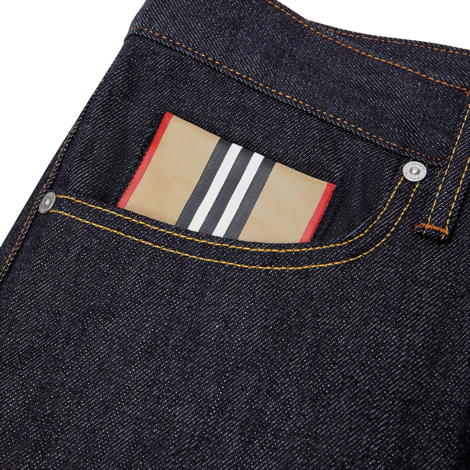 Jean droit en denim selvedge japonais brut - Indigo