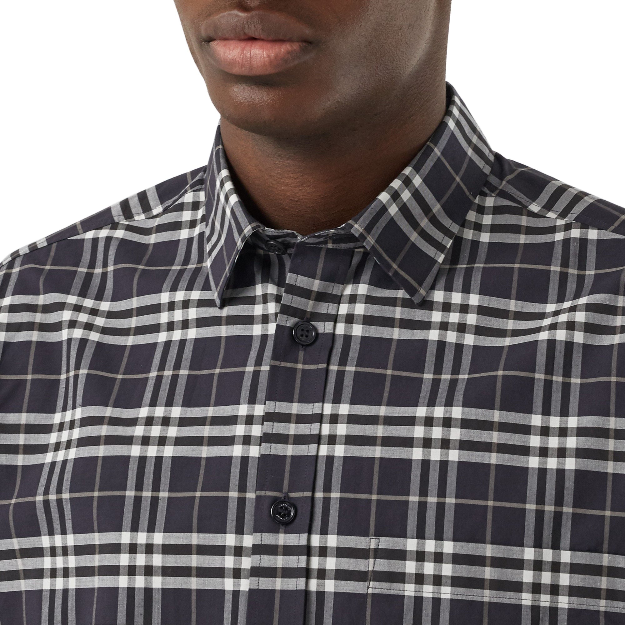 DRK REGENCY BL IP CH Chemise en coton stretch micro-check