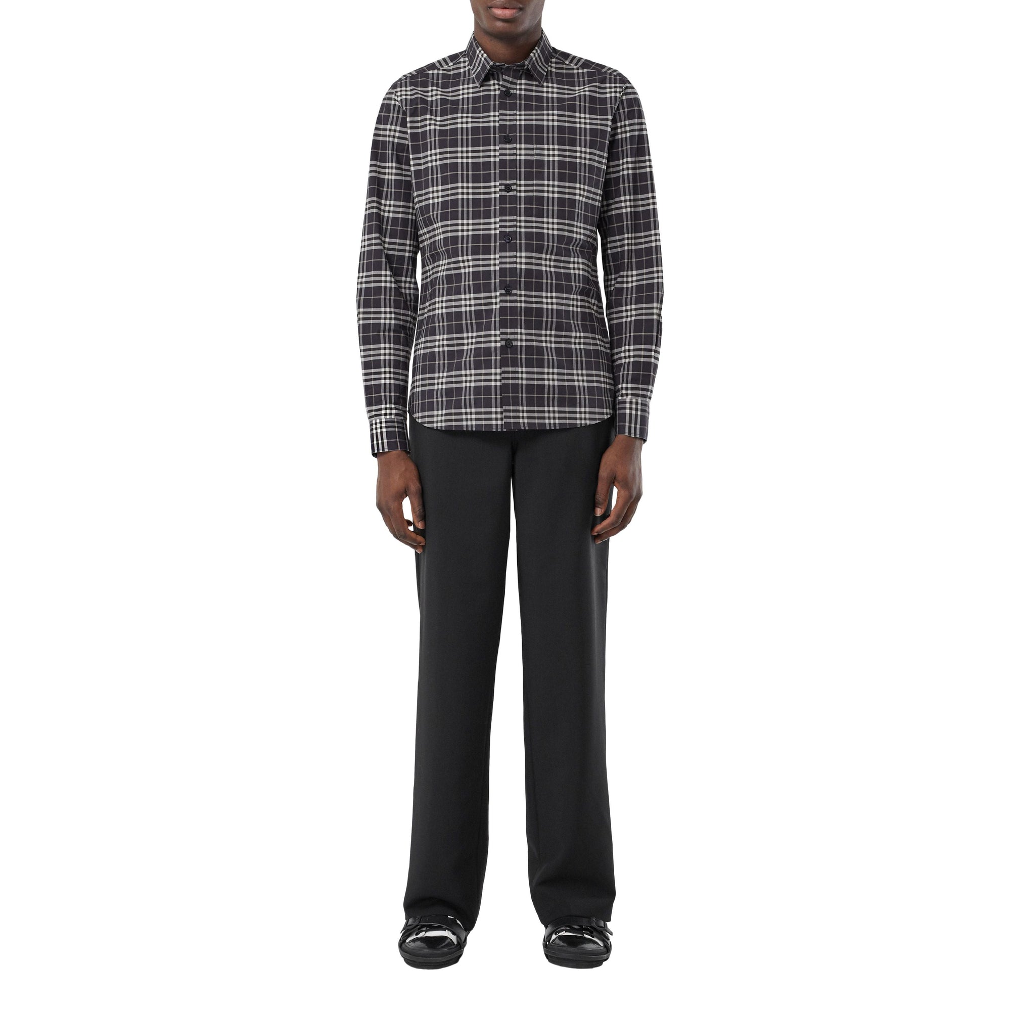 DRK REGENCY BL IP CH Chemise en coton stretch micro-check