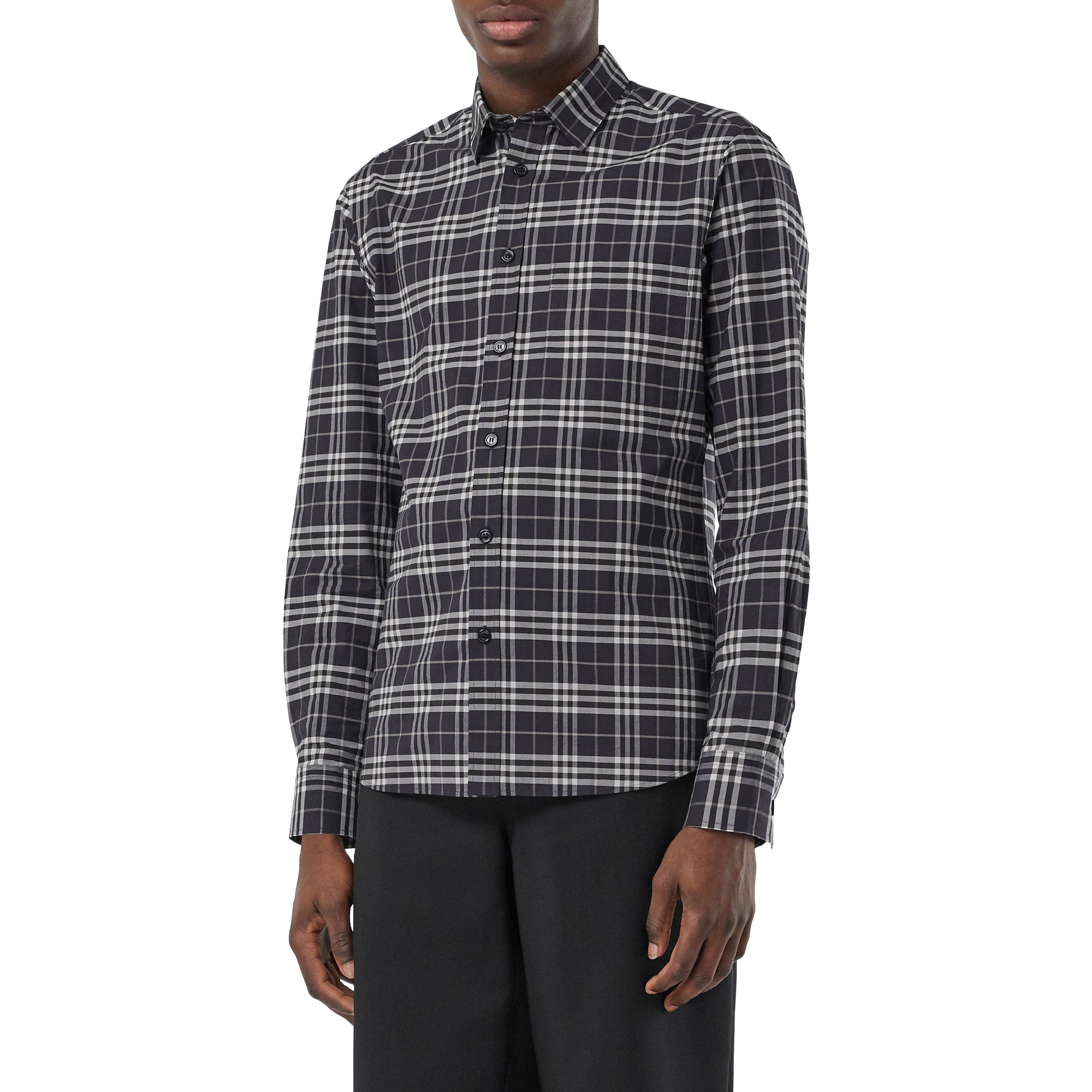DRK REGENCY BL IP CH Chemise en coton stretch micro-check