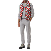 Doudoune sans manches monogram - Gris acier